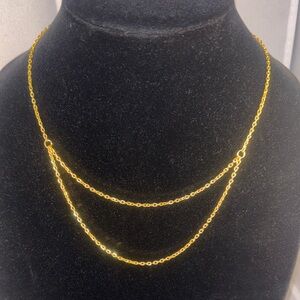 Hand Crafted Gold Layered Necklace